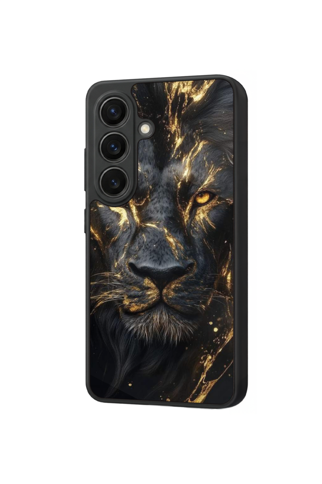 Samsung Galaxy S26 Uyumlu Aslan Tasarımlı Glossy Premium Kılıf
