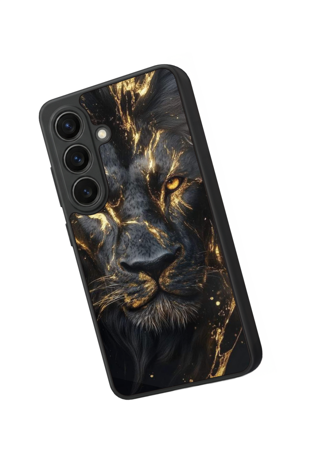 Samsung Galaxy S26 Uyumlu Aslan Tasarımlı Glossy Premium Kılıf