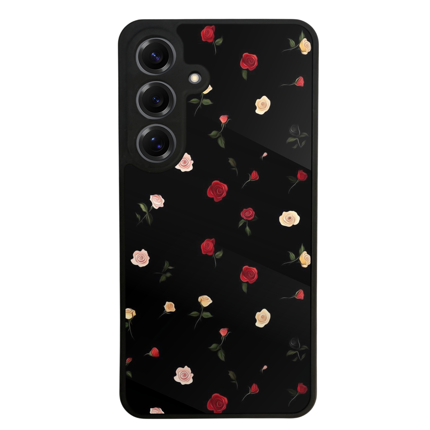 Samsung Galaxy S25 Uyumlu Floral Tasarımlı Glossy Premium Kılıf