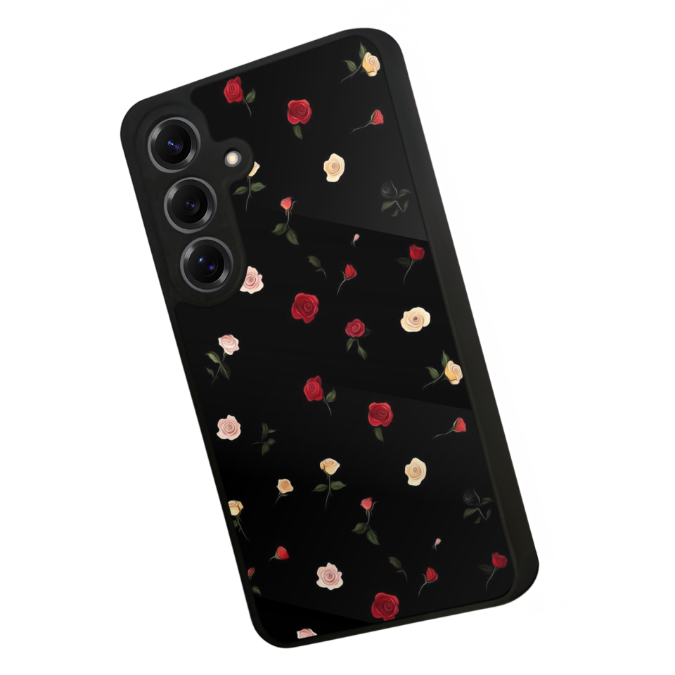 Samsung Galaxy S25 Uyumlu Floral Tasarımlı Glossy Premium Kılıf
