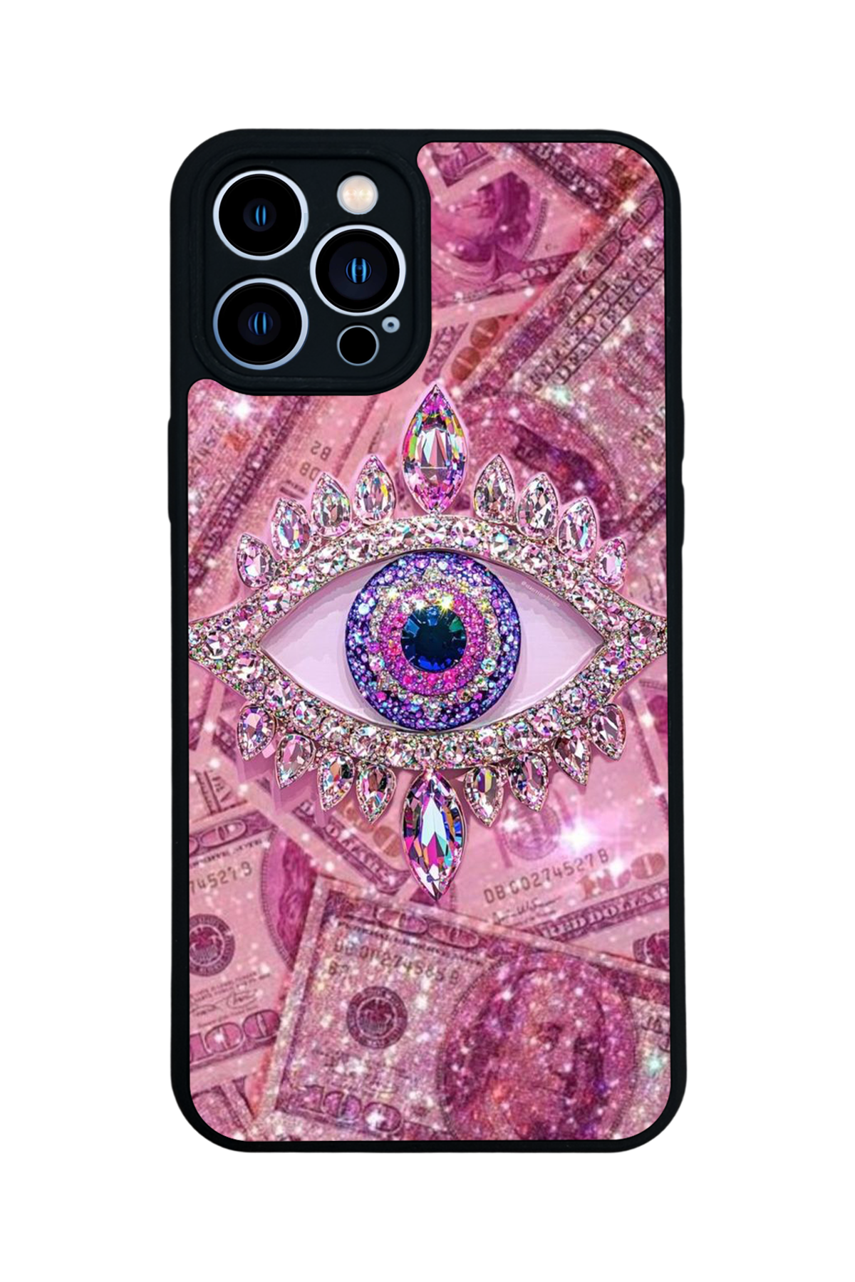 iPhone 12 Pro Max Uyumlu Göz Tasarımlı Glossy Premium Kılıf