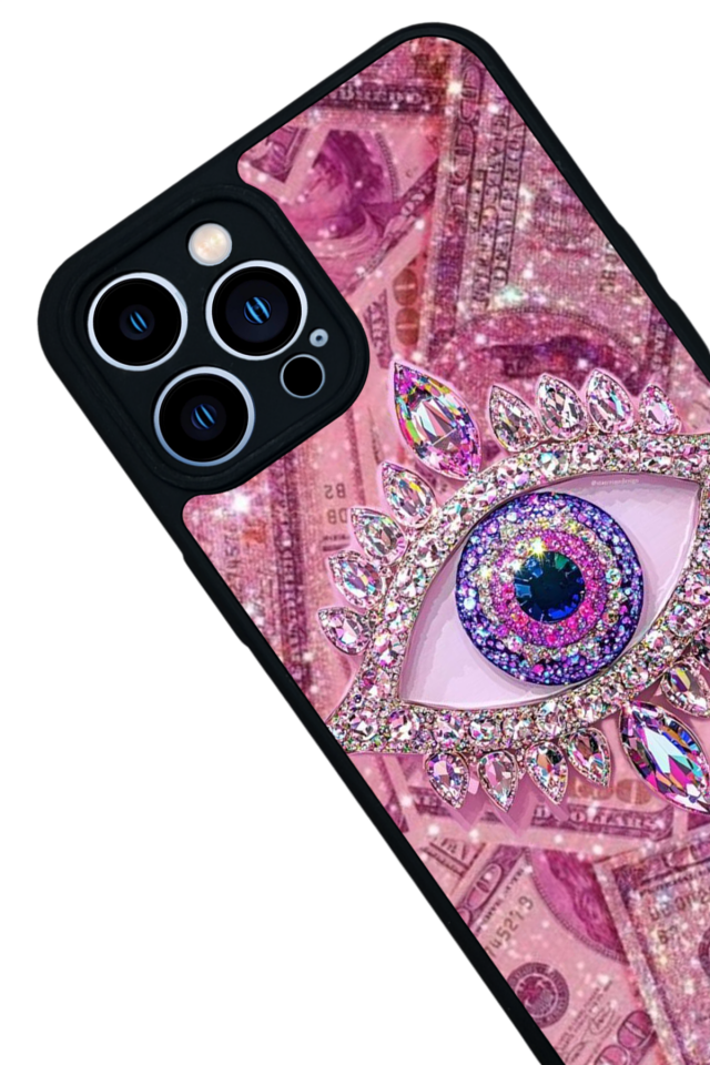 iPhone 12 Pro Max Uyumlu Göz Tasarımlı Glossy Premium Kılıf