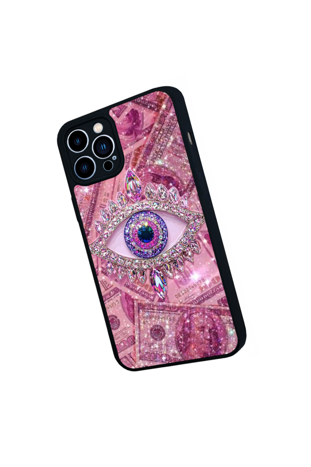 iPhone 12 Pro Max Uyumlu Göz Tasarımlı Glossy Premium Kılıf
