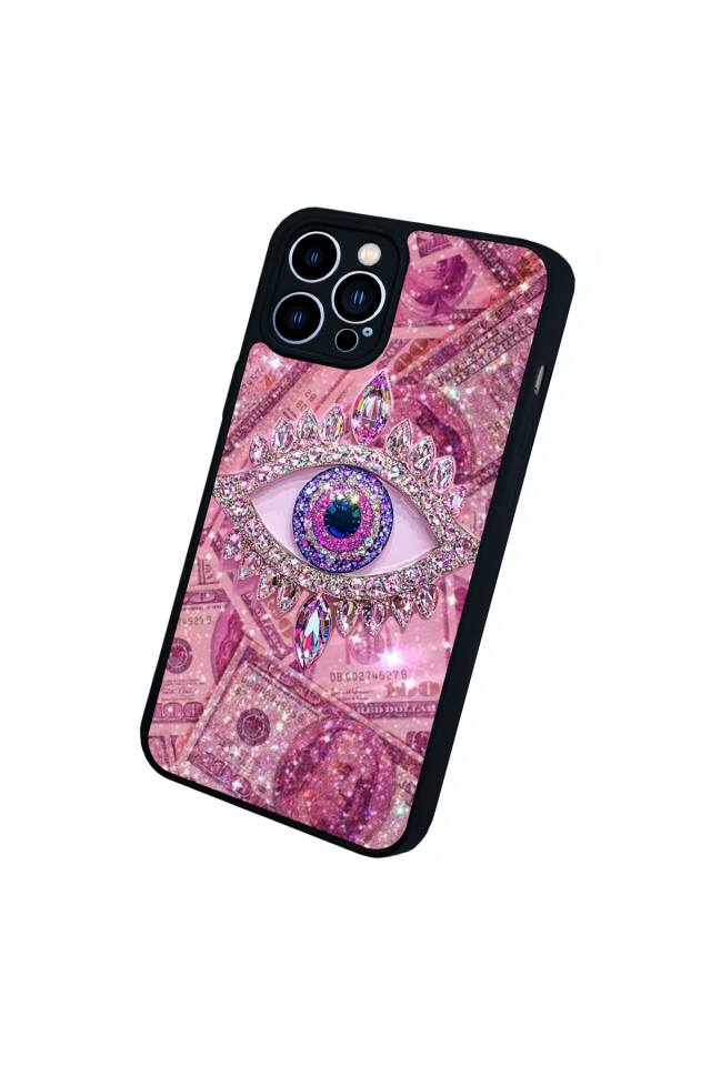 iPhone 12 Pro Max Uyumlu Göz Tasarımlı Glossy Premium Kılıf