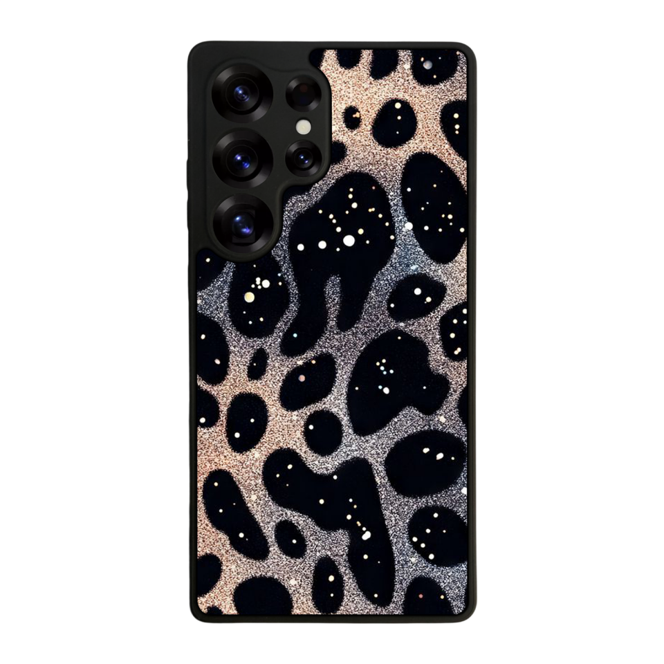 Samsung Galaxy S25 Ultra Uyumlu Hologram Leopar Tasarımlı Glossy Premium Kılıf