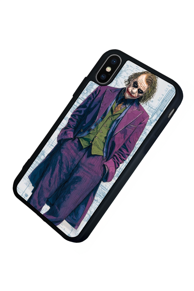 iPhone X/ XS Uyumlu Joker Tasarımlı Glossy Premium Kılıf