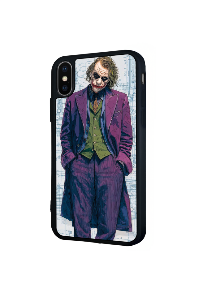 iPhone X/ XS Uyumlu Joker Tasarımlı Glossy Premium Kılıf