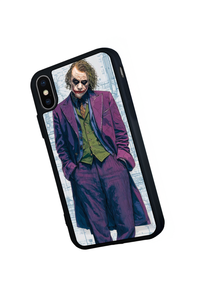 iPhone X/ XS Uyumlu Joker Tasarımlı Glossy Premium Kılıf