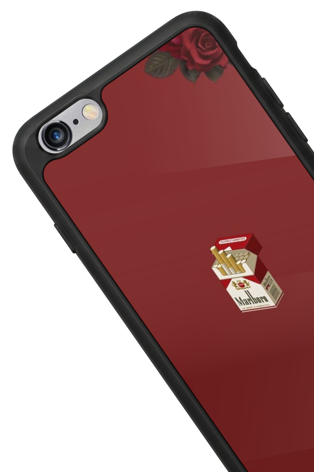 iPhone 6 Plus Uyumlu Kirmizi Tasarımlı Glossy Premium Kılıf
