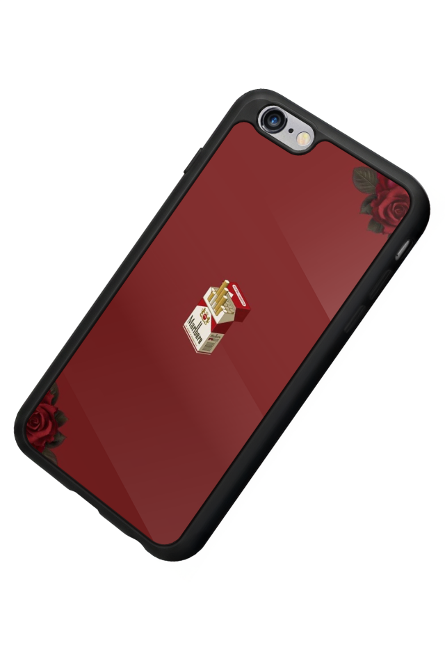 iPhone 6 Plus Uyumlu Kirmizi Tasarımlı Glossy Premium Kılıf