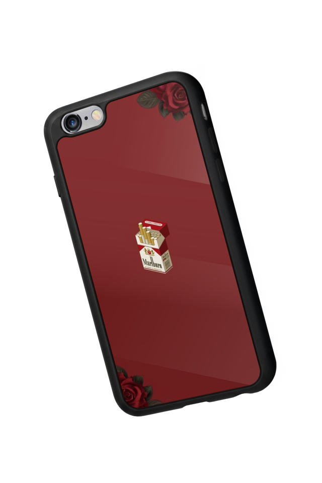 iPhone 6 Plus Uyumlu Kirmizi Tasarımlı Glossy Premium Kılıf