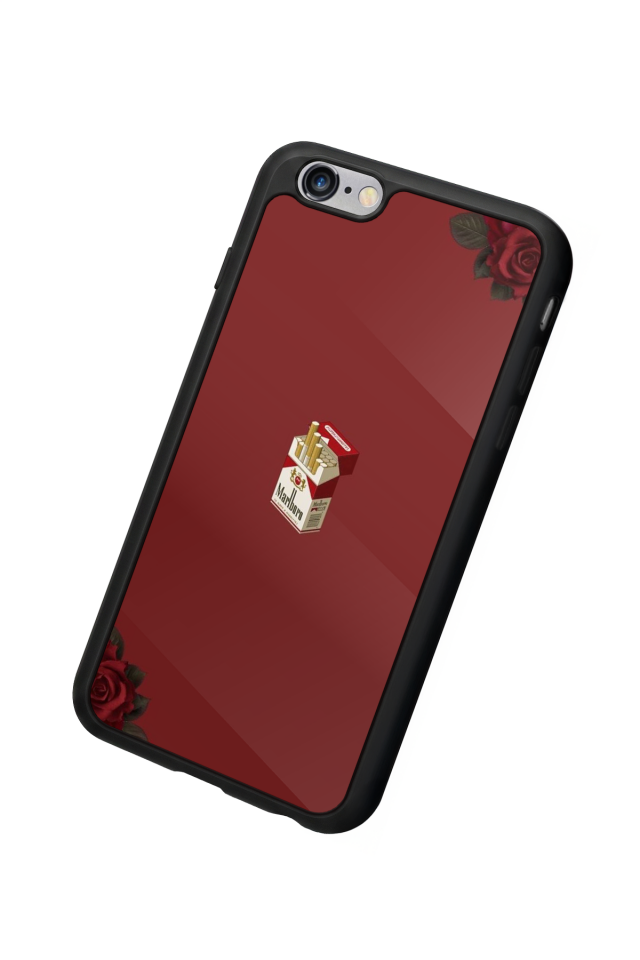 iPhone 6 Plus Uyumlu Kirmizi Tasarımlı Glossy Premium Kılıf