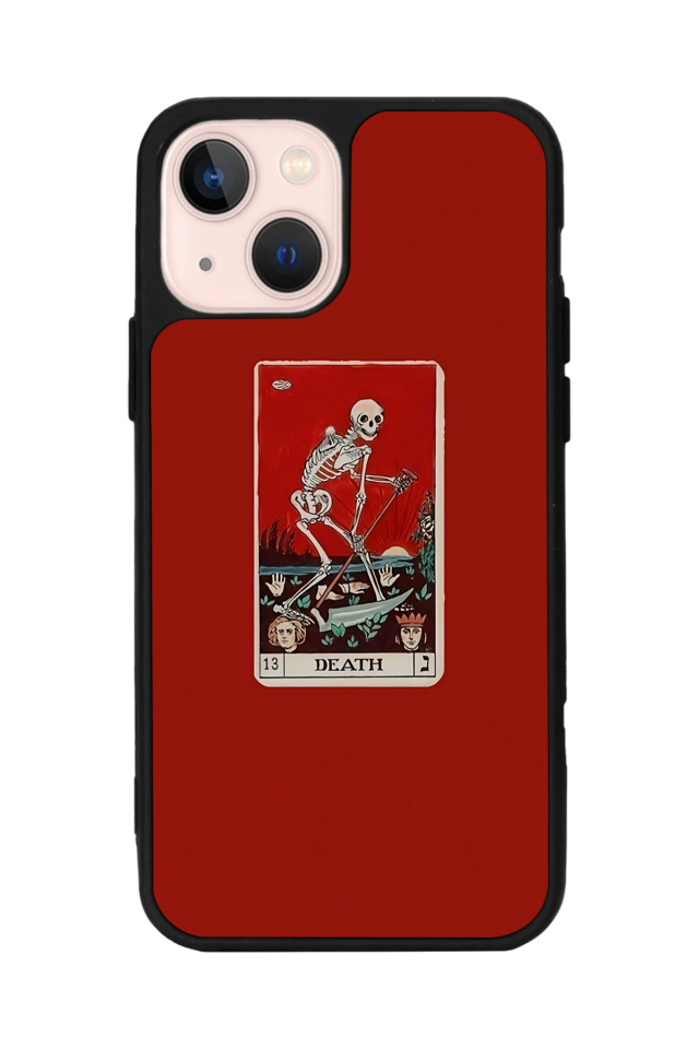iPhone 13 Mini Uyumlu Kirmizi Tasarımlı Glossy Premium Kılıf