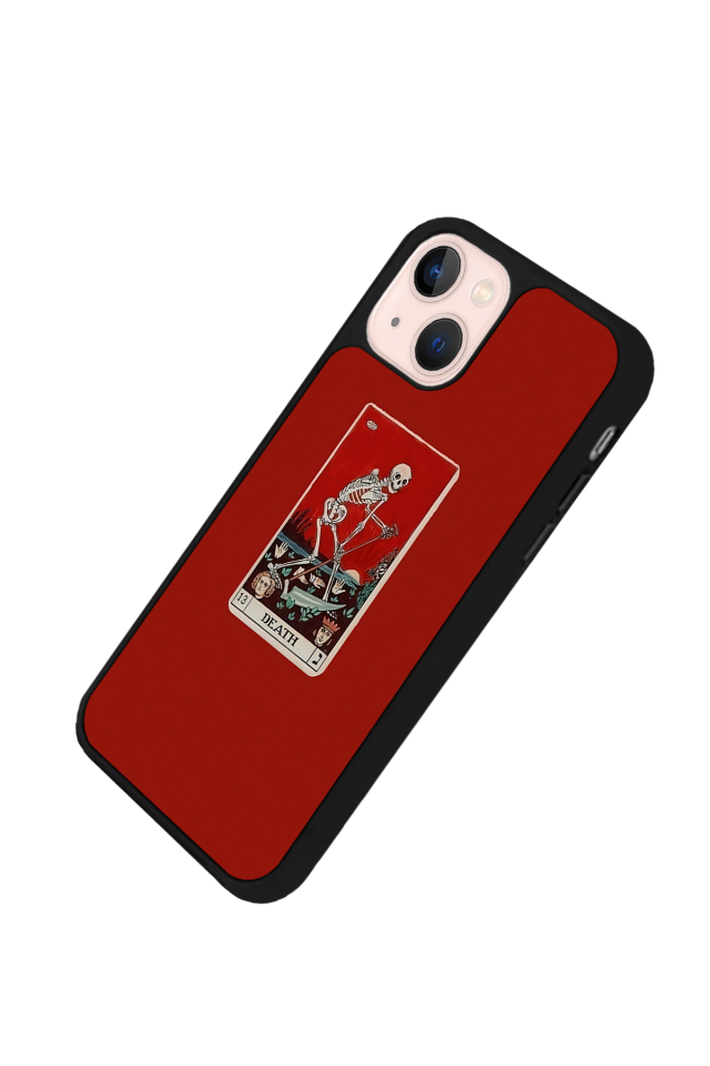 iPhone 13 Mini Uyumlu Kirmizi Tasarımlı Glossy Premium Kılıf