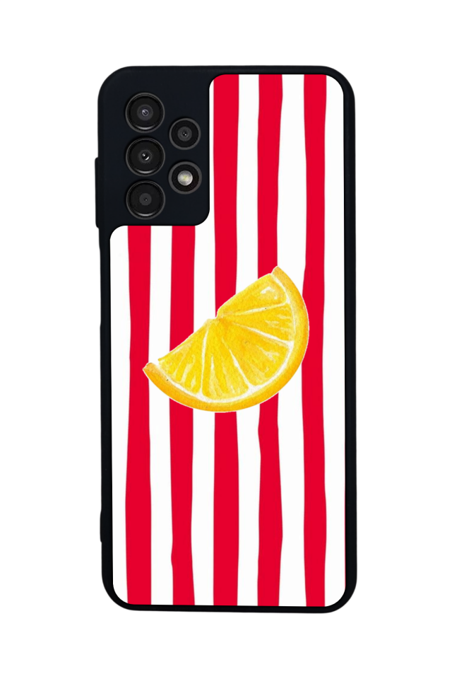 Samsung Galaxy A23 Uyumlu Limon Tasarımlı Glossy Premium Kılıf