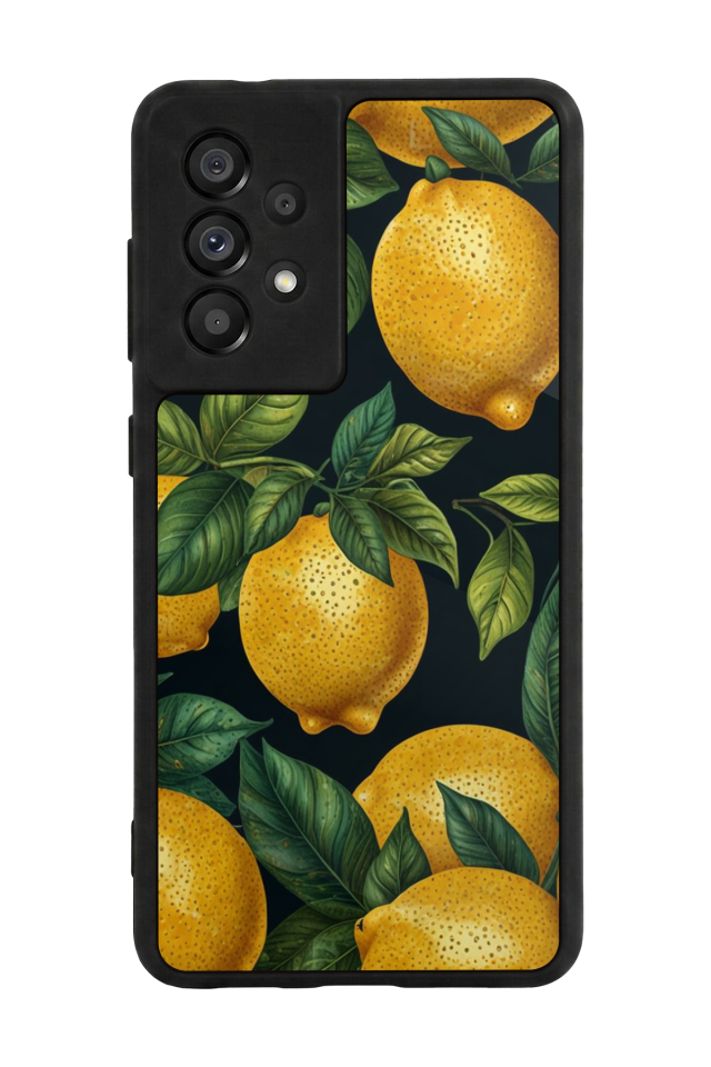 Samsung Galaxy A73 Uyumlu Limon Tasarımlı Glossy Premium Kılıf