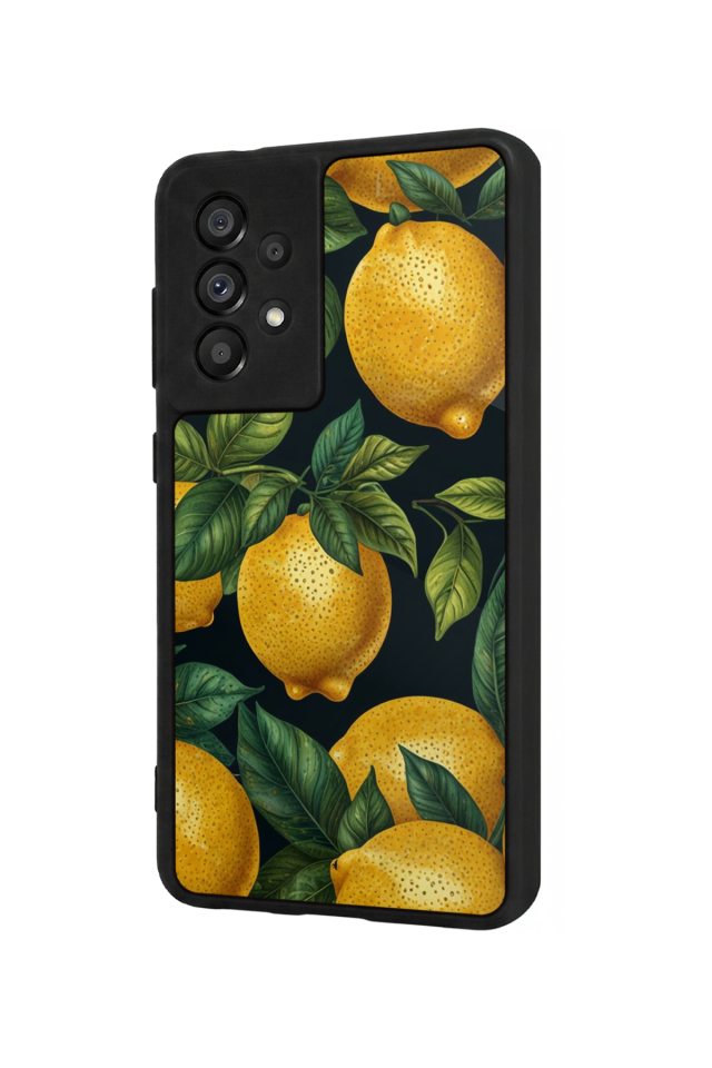 Samsung Galaxy A73 Uyumlu Limon Tasarımlı Glossy Premium Kılıf