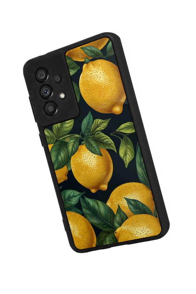 Samsung Galaxy A73 Uyumlu Limon Tasarımlı Glossy Premium Kılıf