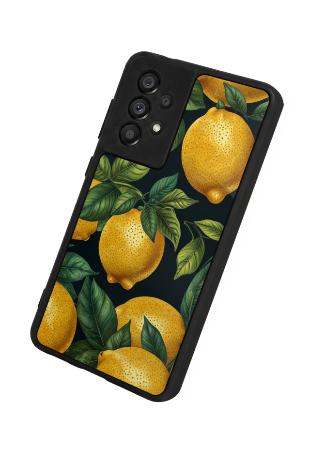 Samsung Galaxy A73 Uyumlu Limon Tasarımlı Glossy Premium Kılıf
