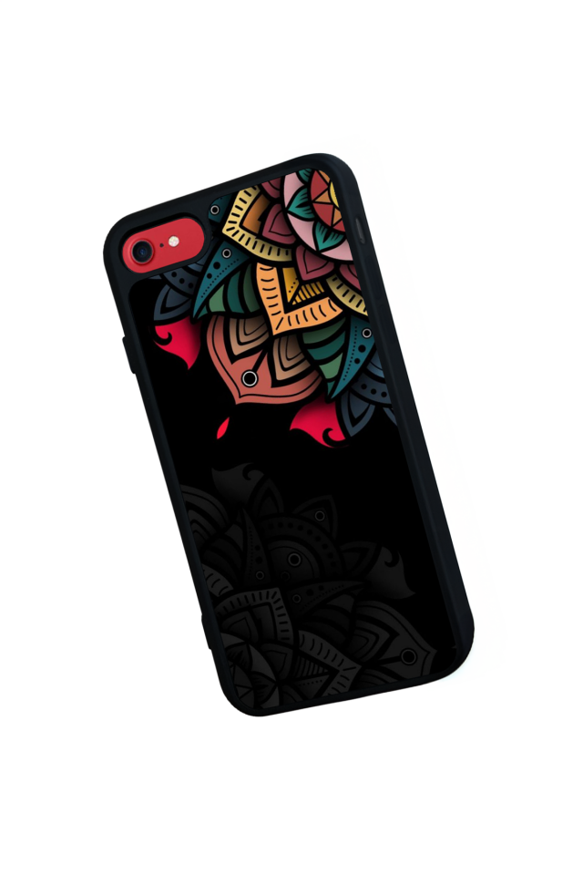 iPhone 8 Uyumlu Mandala Tasarımlı Glossy Premium Kılıf
