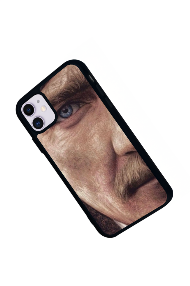 iPhone 11 Uyumlu Mustafa Kemal Ataturk Tasarımlı Glossy Premium Kılıf