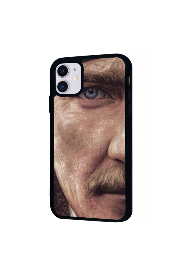 iPhone 11 Uyumlu Mustafa Kemal Ataturk Tasarımlı Glossy Premium Kılıf