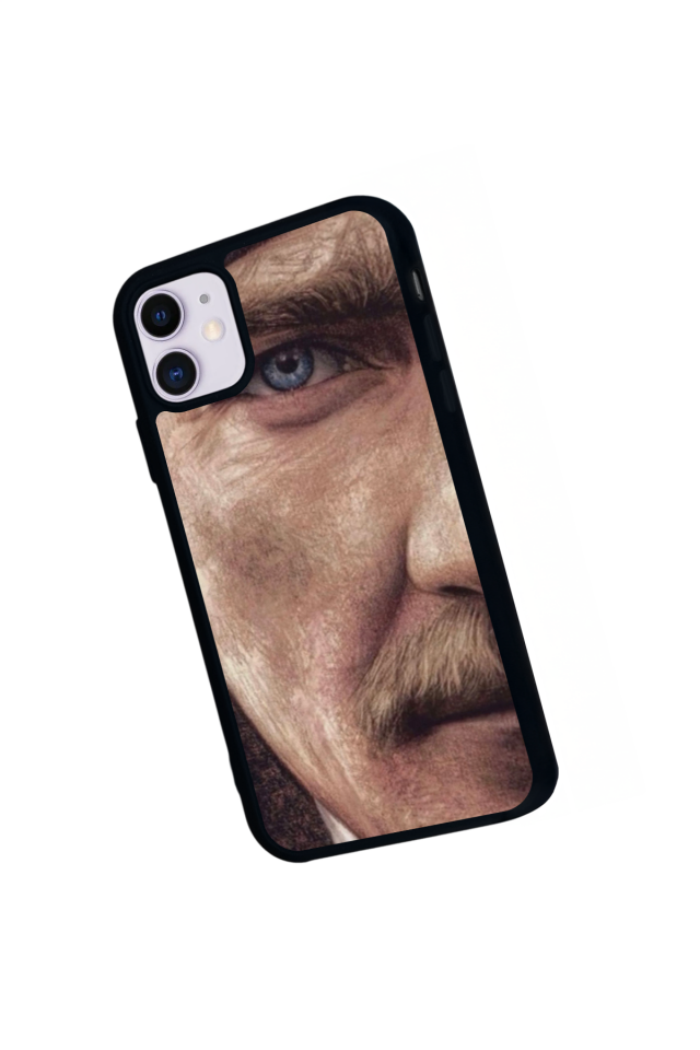 iPhone 11 Uyumlu Mustafa Kemal Ataturk Tasarımlı Glossy Premium Kılıf