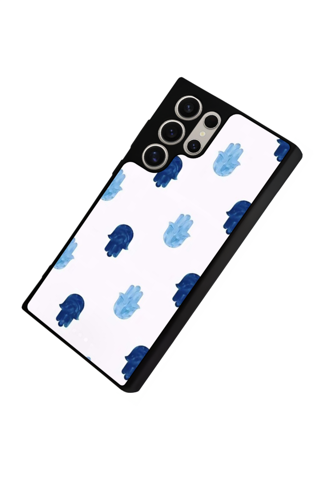 Samsung Galaxy S24 Ultra Uyumlu Nazar Tasarımlı Glossy Premium Kılıf