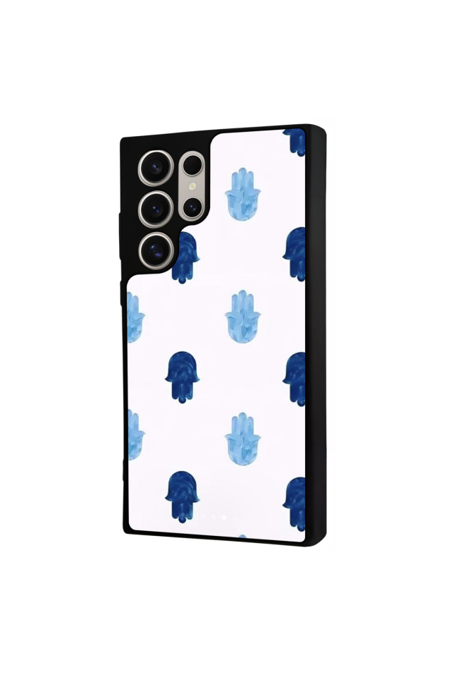 Samsung Galaxy S24 Ultra Uyumlu Nazar Tasarımlı Glossy Premium Kılıf