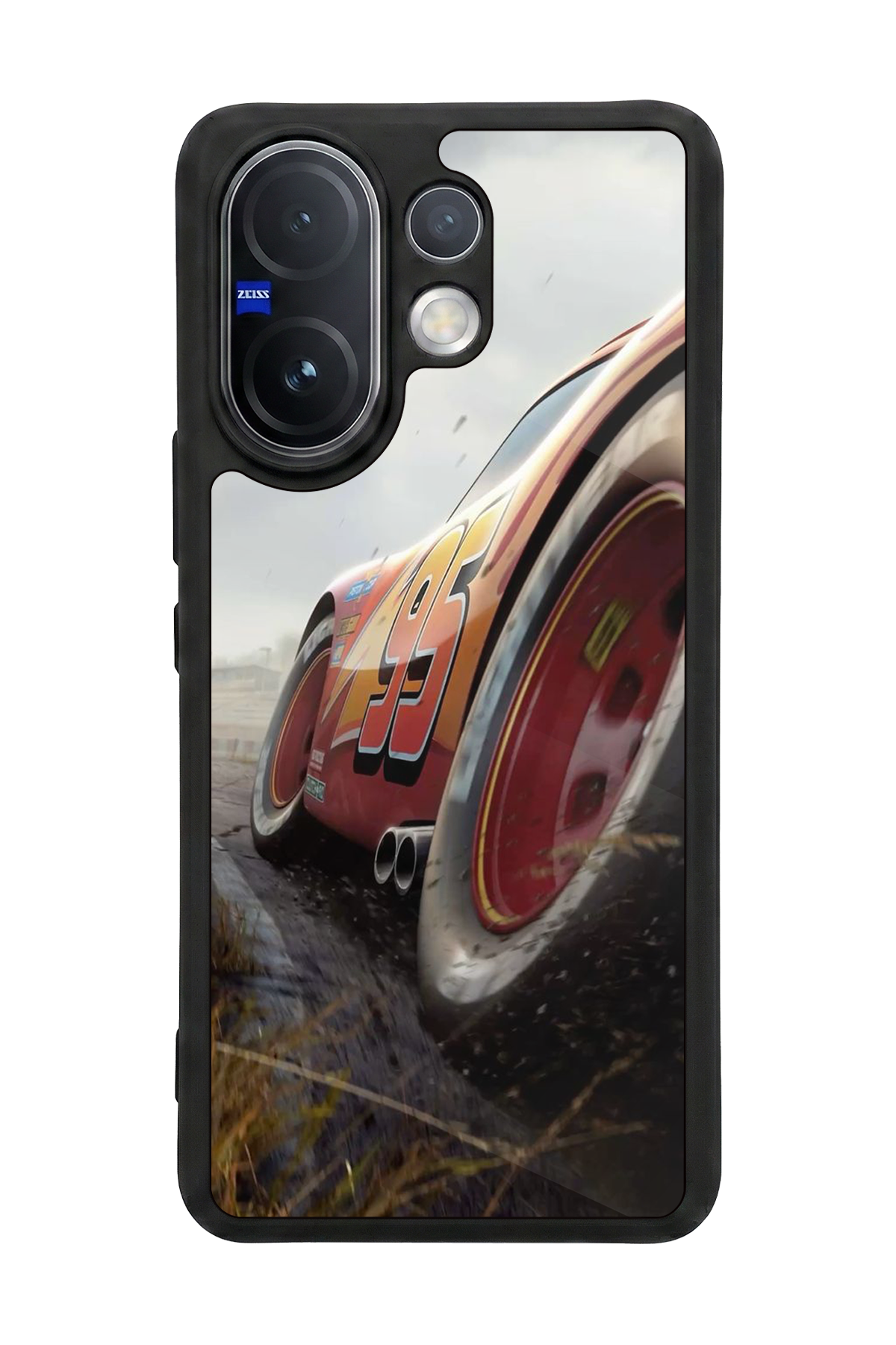 Vivo V60 Uyumlu Şimsek McQueen Tasarımlı Glossy Premium Kılıf