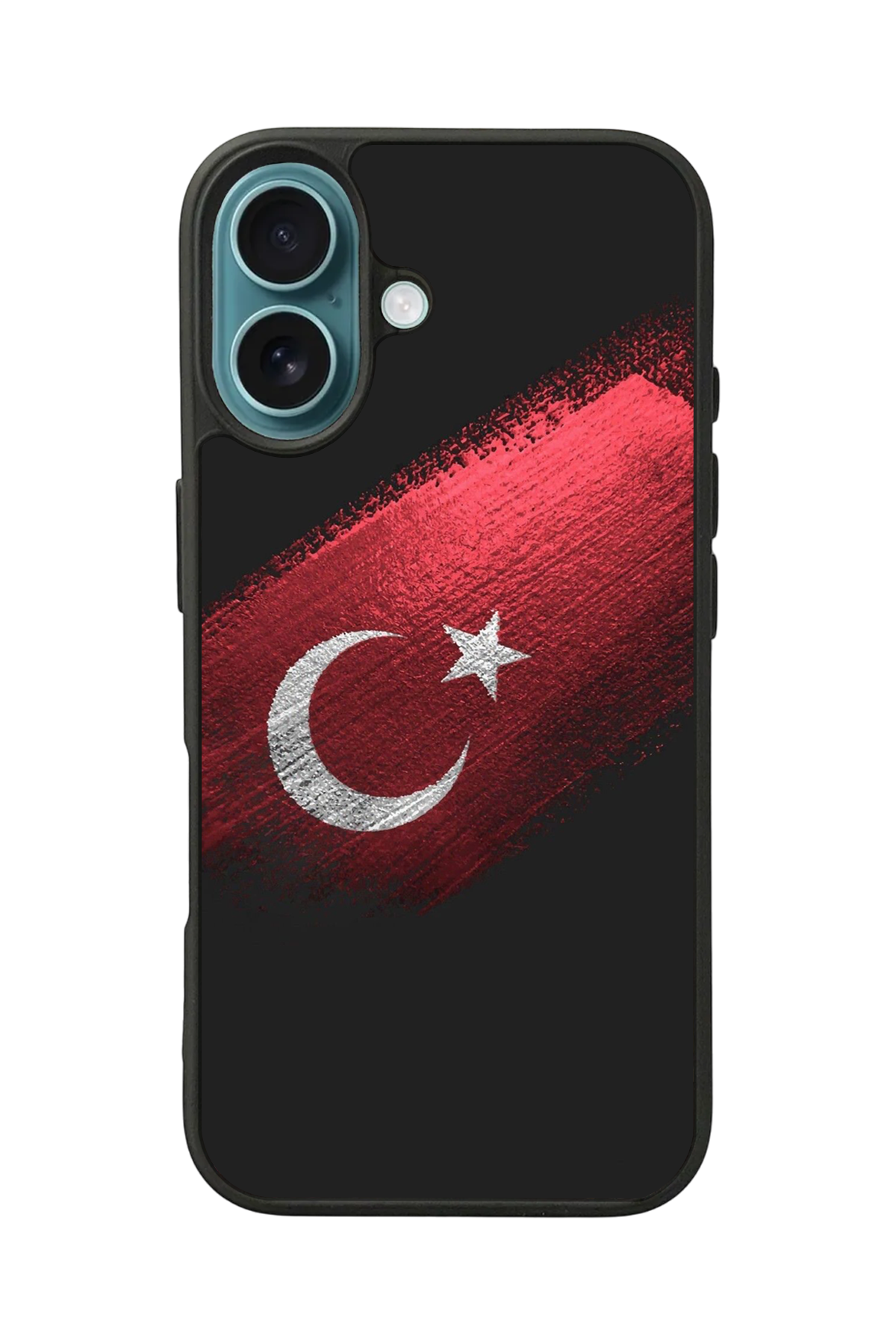 iPhone 16 Uyumlu Türk Bayragi Tasarımlı Glossy Premium Kılıf