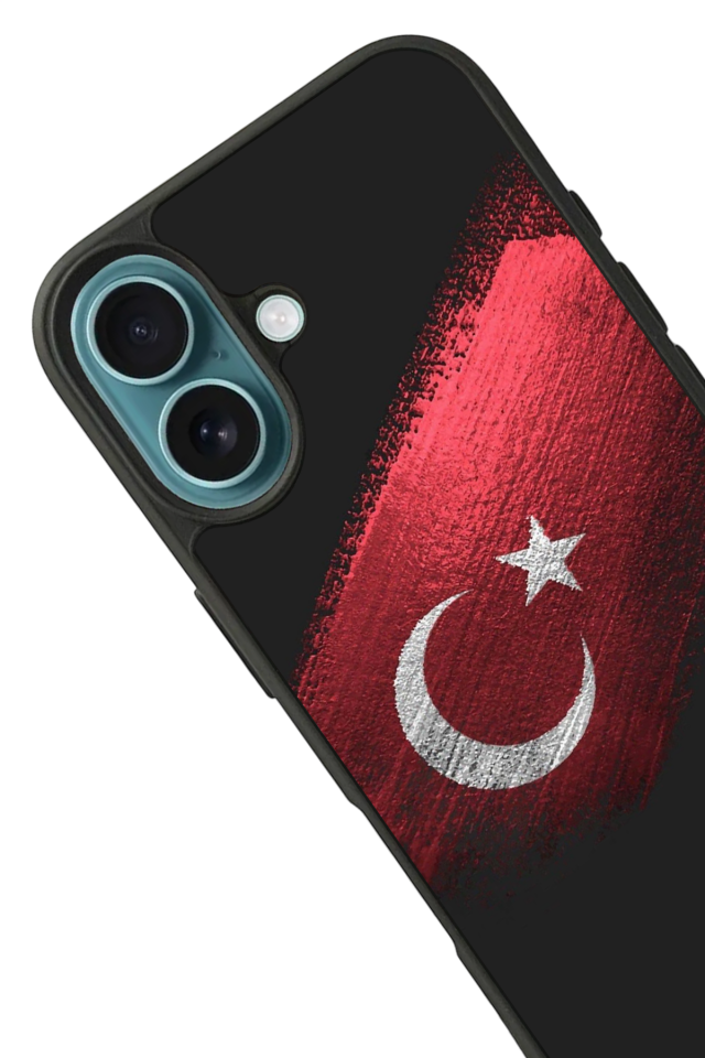 iPhone 16 Uyumlu Türk Bayragi Tasarımlı Glossy Premium Kılıf