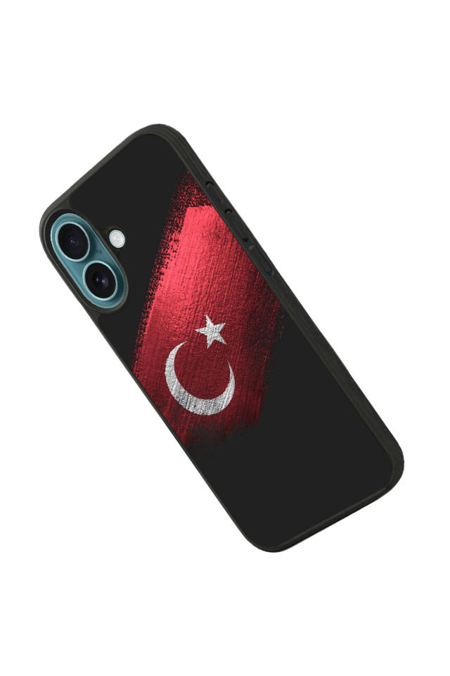 iPhone 16 Uyumlu Türk Bayragi Tasarımlı Glossy Premium Kılıf