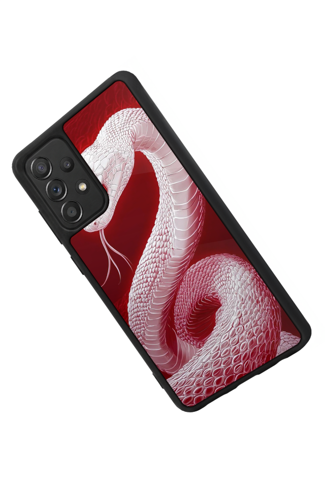 Samsung Galaxy A72 Uyumlu Yılan Tasarımlı Glossy Premium Kılıf