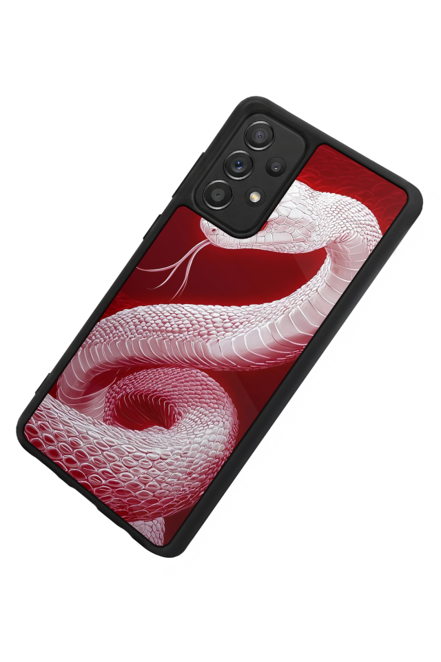 Samsung Galaxy A72 Uyumlu Yılan Tasarımlı Glossy Premium Kılıf