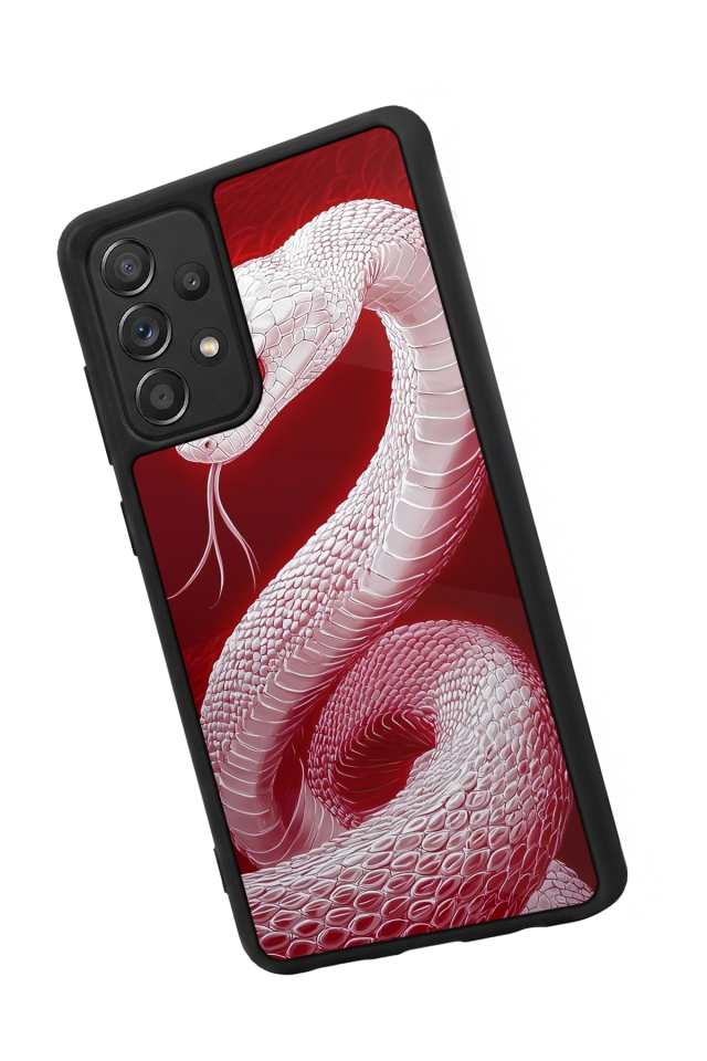 Samsung Galaxy A72 Uyumlu Yılan Tasarımlı Glossy Premium Kılıf