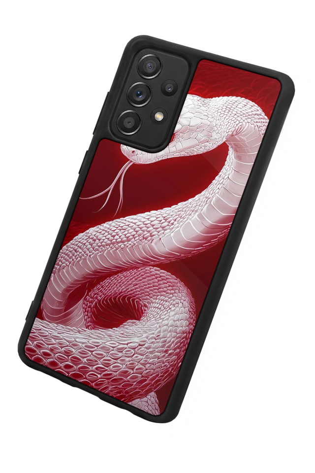 Samsung Galaxy A72 Uyumlu Yılan Tasarımlı Glossy Premium Kılıf