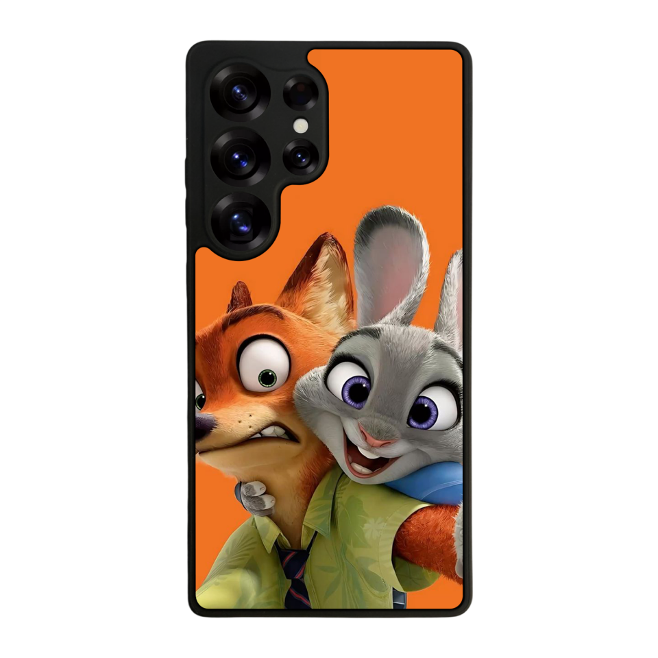 Samsung Galaxy S25 Ultra Uyumlu Zootropolis Tasarımlı Glossy Premium Kılıf