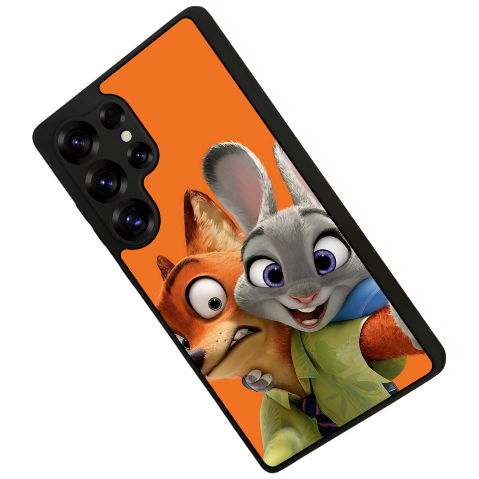 Samsung Galaxy S25 Ultra Uyumlu Zootropolis Tasarımlı Glossy Premium Kılıf