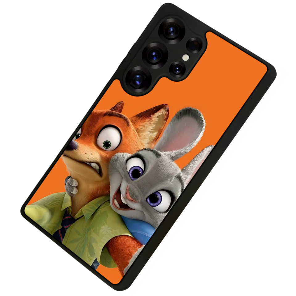 Samsung Galaxy S25 Ultra Uyumlu Zootropolis Tasarımlı Glossy Premium Kılıf