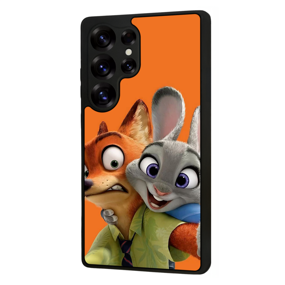 Samsung Galaxy S25 Ultra Uyumlu Zootropolis Tasarımlı Glossy Premium Kılıf