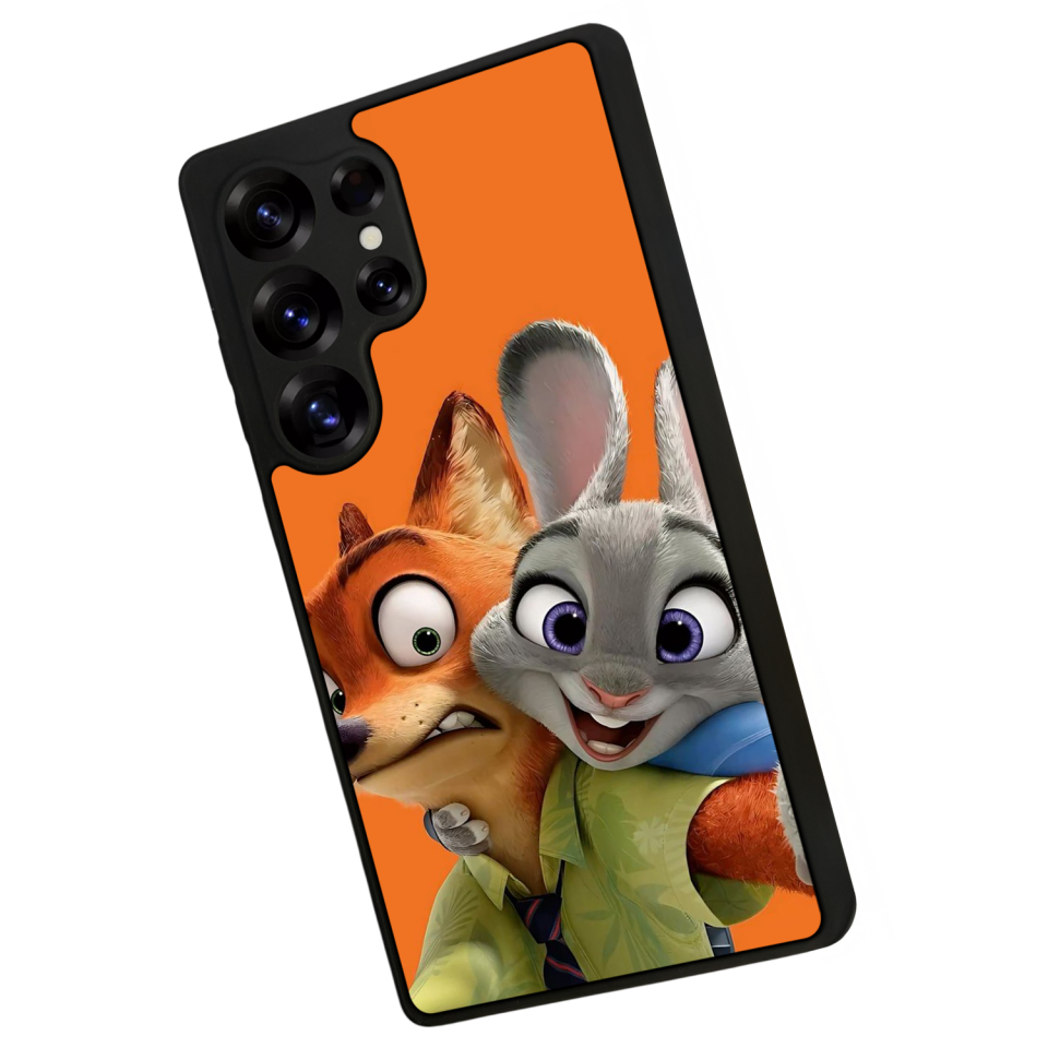 Samsung Galaxy S25 Ultra Uyumlu Zootropolis Tasarımlı Glossy Premium Kılıf