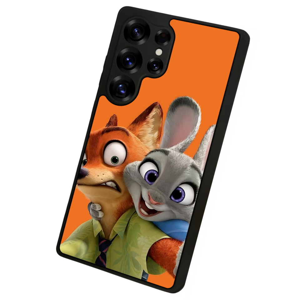 Samsung Galaxy S25 Ultra Uyumlu Zootropolis Tasarımlı Glossy Premium Kılıf