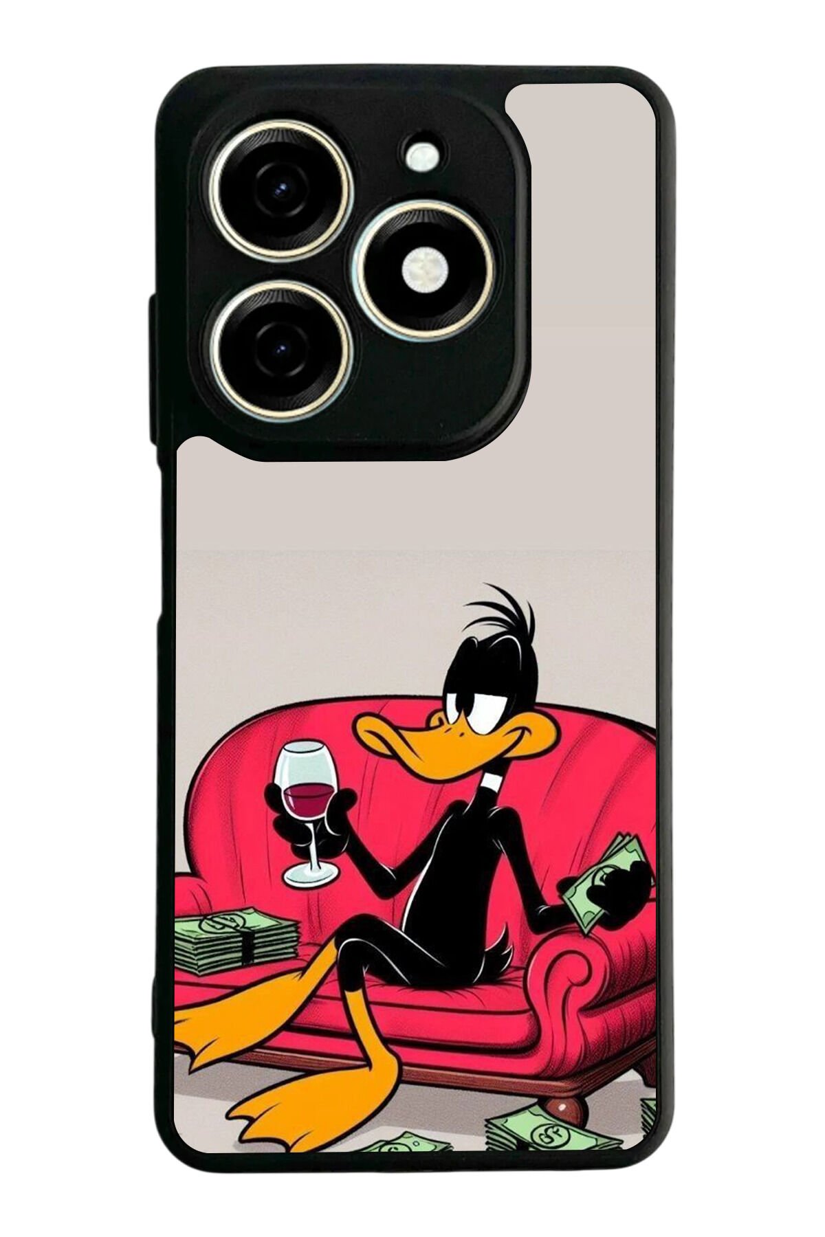 Tecno Spark 20/20C Uyumlu Daffy duck Tasarımlı Glossy Premium Kılıf