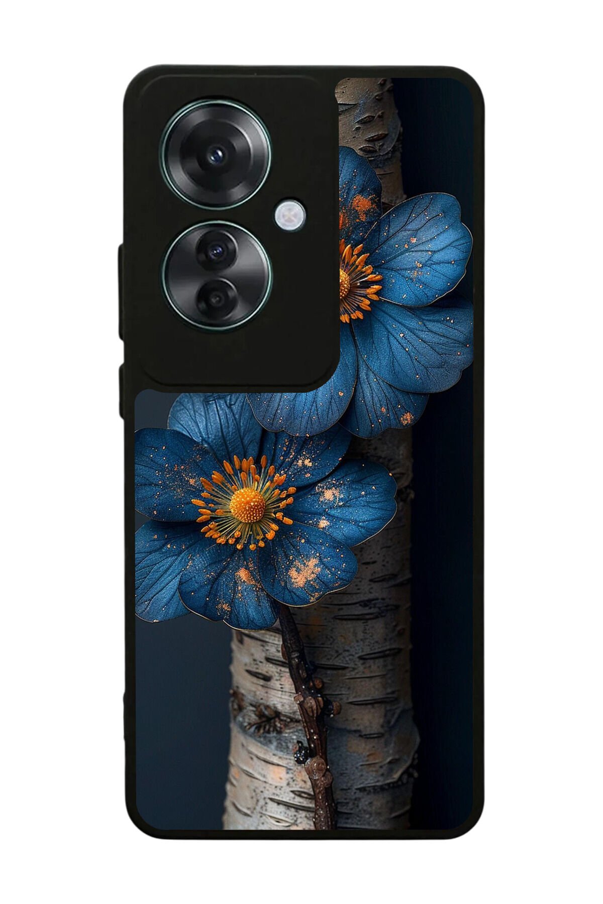 Oppo Reno 11F Uyumlu Cicek Tasarımlı Glossy Premium Kılıf