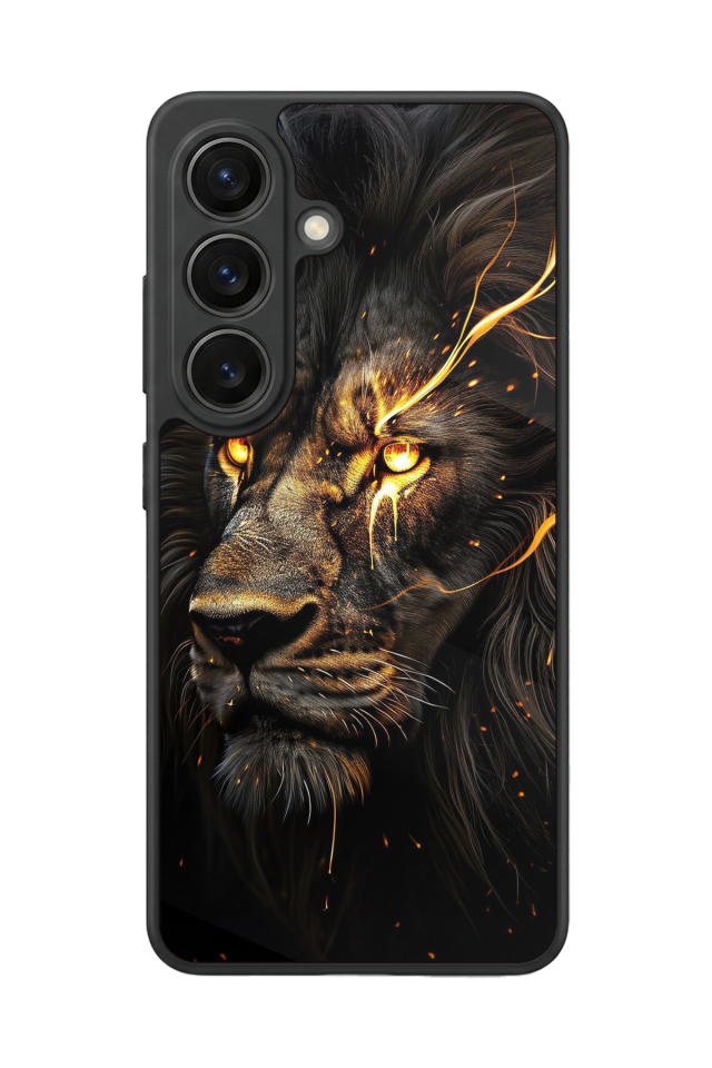 Samsung Galaxy S26 Uyumlu Aslan Tasarımlı Glossy Premium Kılıf