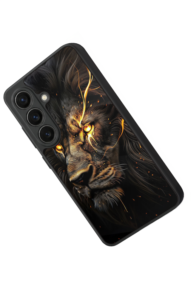 Samsung Galaxy S26 Uyumlu Aslan Tasarımlı Glossy Premium Kılıf