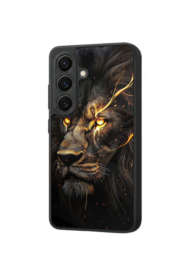 Samsung Galaxy S26 Uyumlu Aslan Tasarımlı Glossy Premium Kılıf