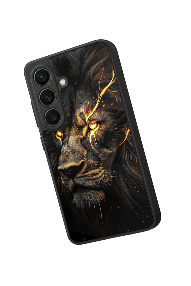 Samsung Galaxy S26 Uyumlu Aslan Tasarımlı Glossy Premium Kılıf