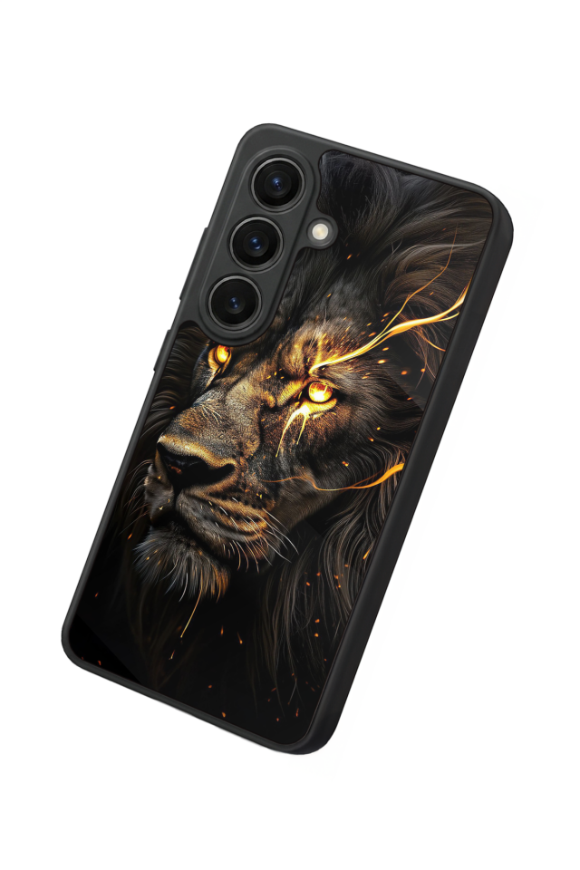Samsung Galaxy S26 Uyumlu Aslan Tasarımlı Glossy Premium Kılıf